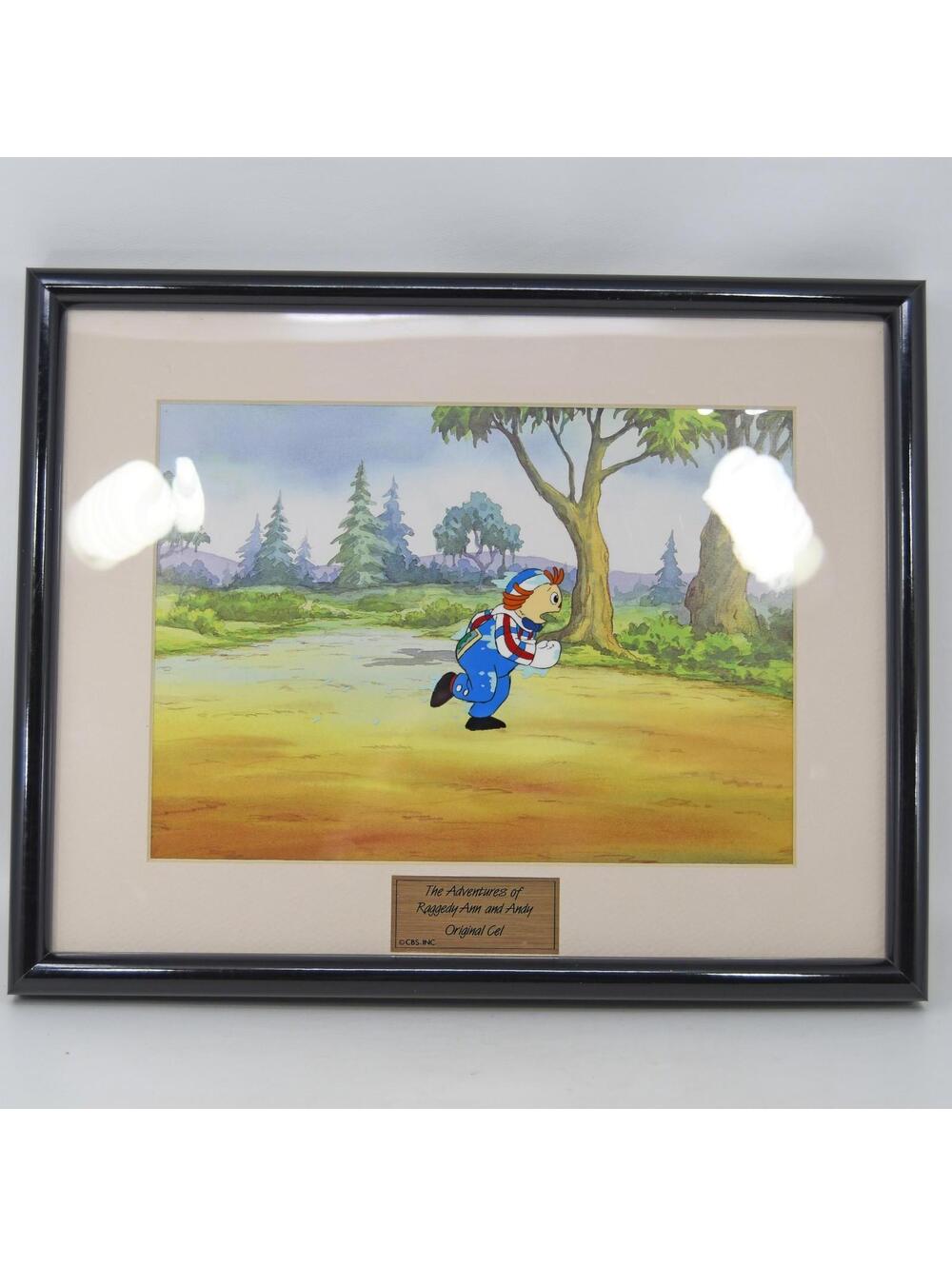 VTG CBS Adventures of Raggedy Ann & Andy Original Cel Pirate Adventure Framed